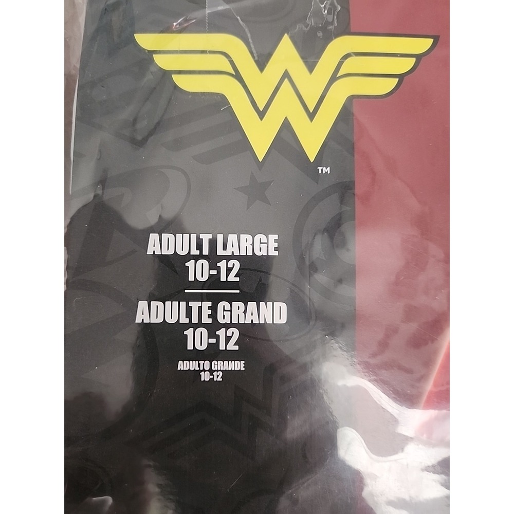 Wonder Woman Costume DC Comics Leggings Cape Gauntlets Top Halloween Adult L - Picture 4 of 12